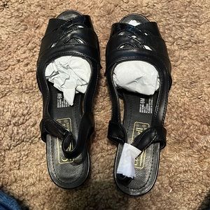 Black dress slip ons